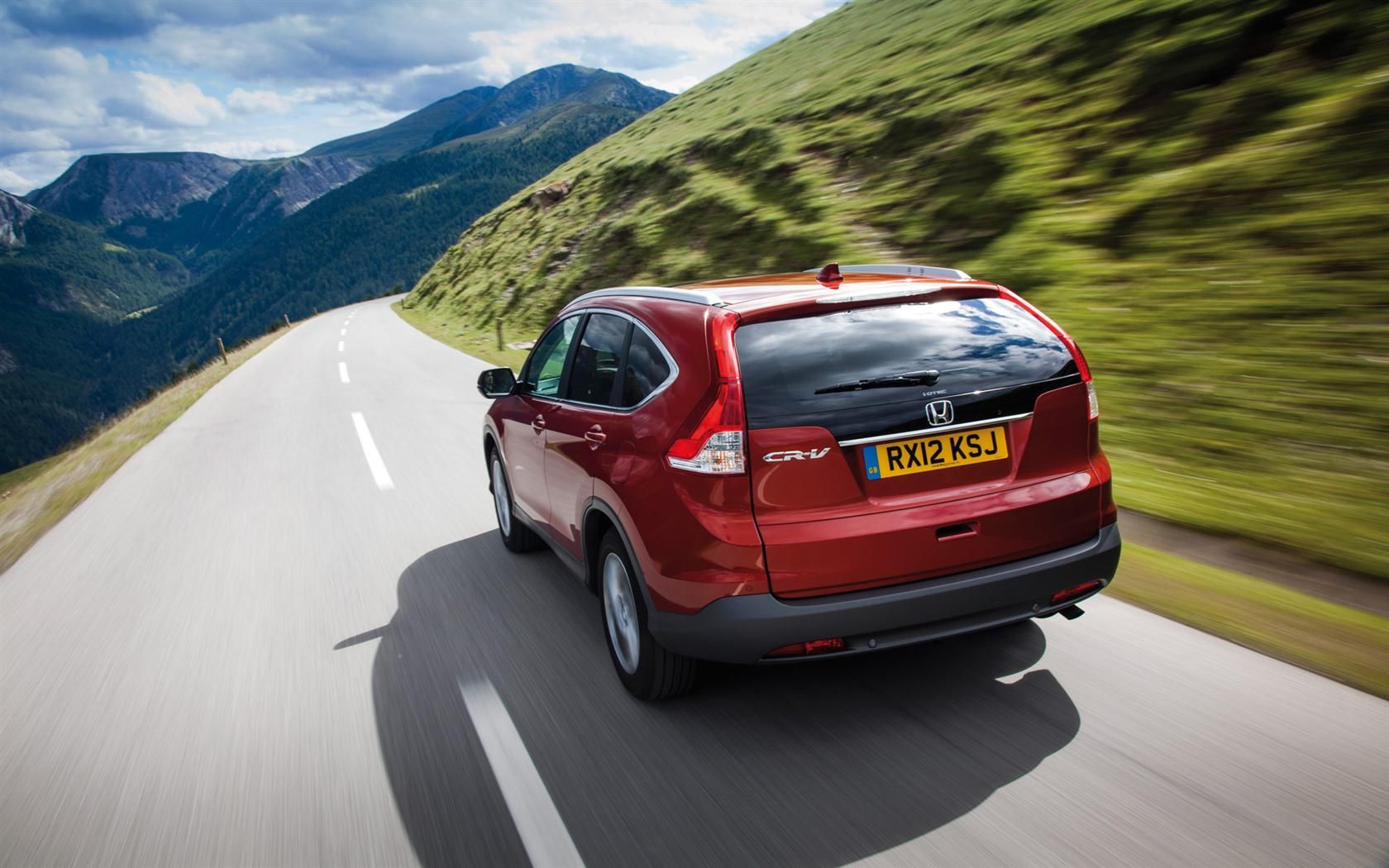 Red Honda CR-V